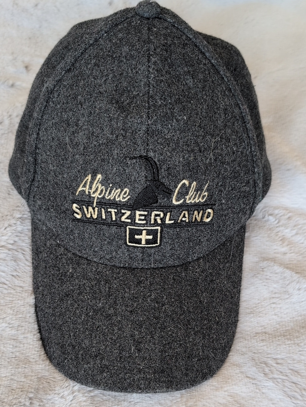 2/$50💜Alpine Club Switzerland Winter Wool Backstrap Cap
